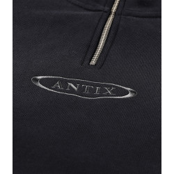 Antix Simplex Organic Half Zip Sweatshirt Black